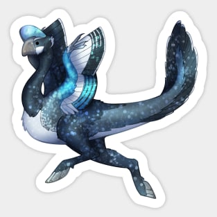 Cozy Oviraptor Sticker